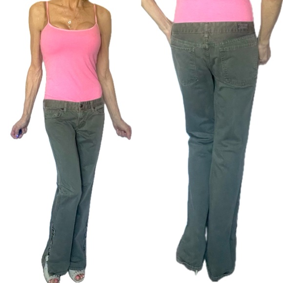 Citizens of humanity low rise, army, green jeans, size 27 - Picture 6 of 17